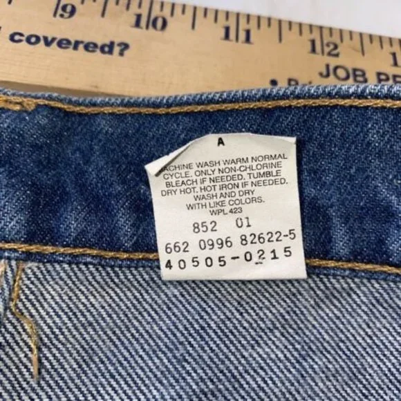Levi’s 505 Orange TabJeans sz36x32 Medium Wash Vintage 1996